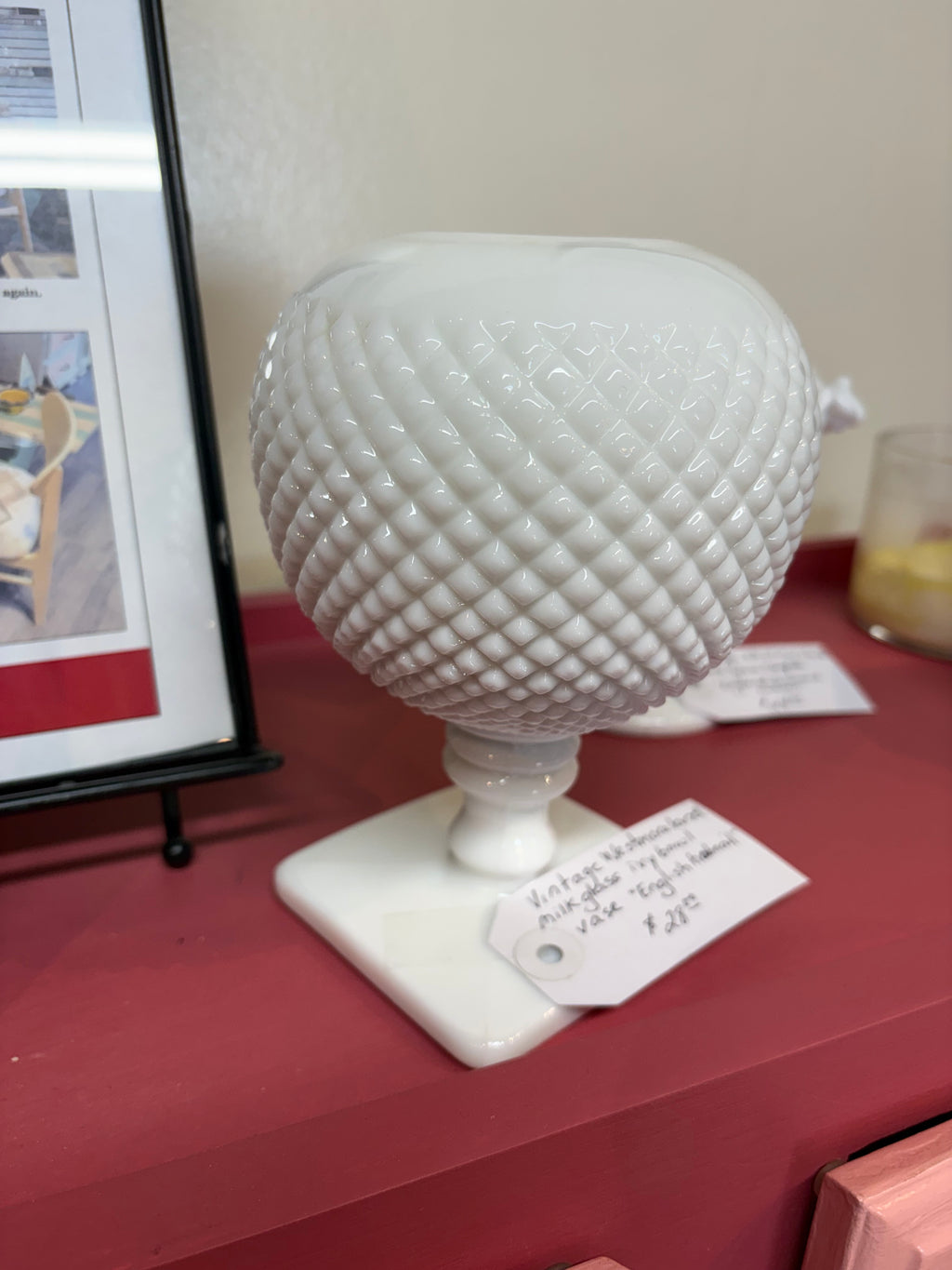 Vintage Westmoreland Milkglass Ivy Bowl