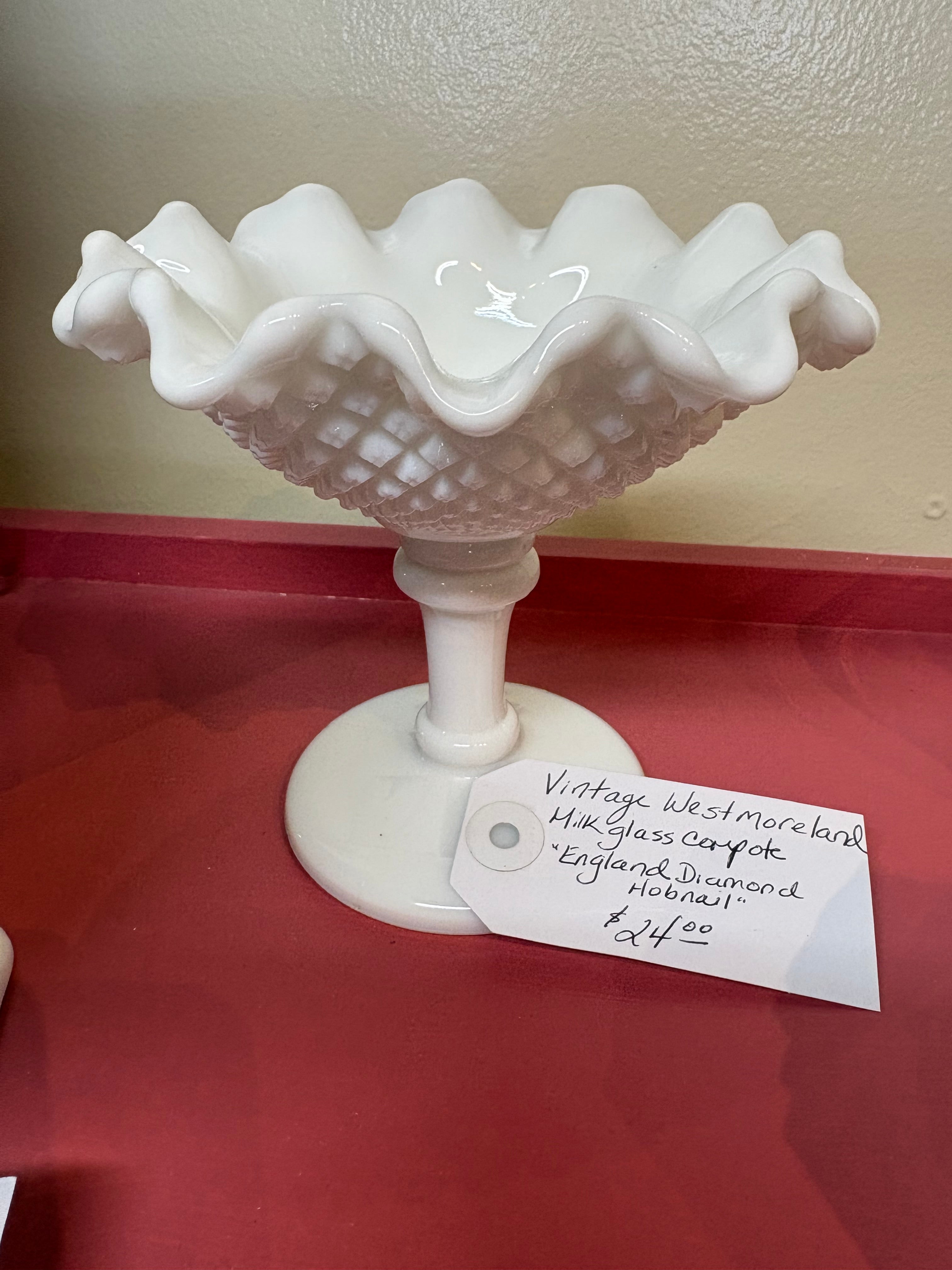 Vintage Westmoreland Milkglass Compote