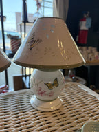 Vintage Lenox Butterfly Candle Lamp Set