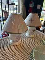 Vintage Lenox Butterfly Candle Lamp Set