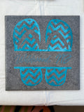 Sandy Wildwood Toes Trivet